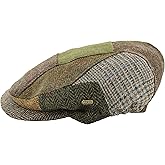 Men's Irish Flat Cap, Patch Cap Style, Woven in Ireland, 100% Irish Wool Cap