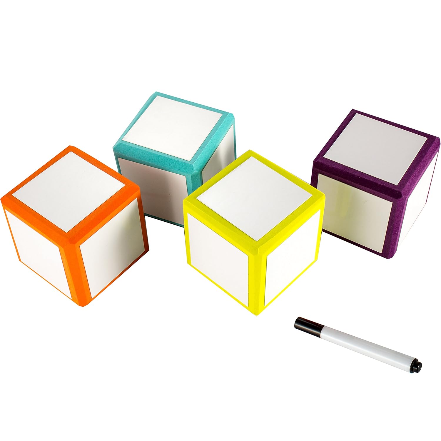 JOEFAN Foam Dry Erase Blocks , Dry Erase Cubes, Erasable Cubes,Dry
