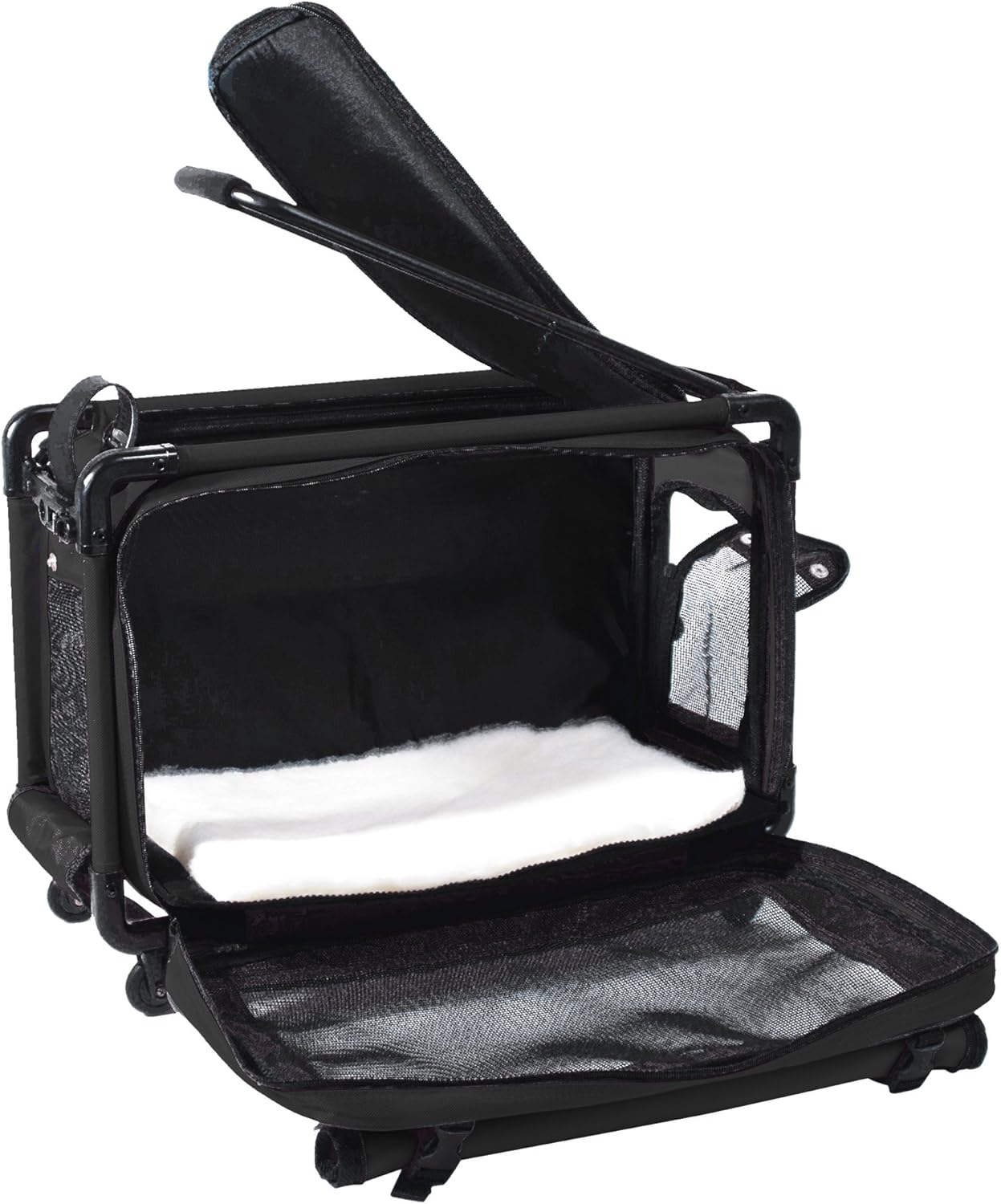 Tutto Medium Pet on Wheels Stroller, 20-Inch, Black : Pet Carrier Strollers : Pet Supplies