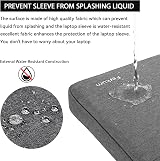 Ferkurn Laptop Sleeve Case 13-13.3 Inch Grey Water Repellent Ultra-Slim view 4