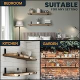 DIY Doctor Heavy Duty Scaffold Board Shelf Brackets Set of 4 23.5cm Black view 4