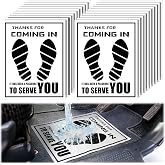 Frienda 500 Pcs Waterproof Paper Car Floor Mats Disposable Floor Pads Covered Plastic Film Automotive Foot Mat for Vehicle Supplies(White,20 x 15 Inch)
