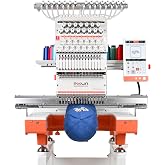 Poolin EOX 15-Needle 20" x 14" Large Embroidery Area | Commercial Embroidery Machine with InStitch Digitizing Software,9" Touchscreen,Includes Stand &amp; Supplies