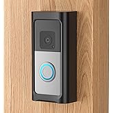 Adhesive Video doorbell Mount No Drill Compatible with Ring, Holder Bracket for Apartment Door, Battery & Video doorbells 4/3