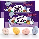 Mini Eggs Milk Chocolate, Creamy Milk Chocolate Mini Eggs, 2 Bags | 9 oz, Chocolate Eggs for Special Occasions, Candy Eggs for All Ages, Easter, Full Size, your sweet tooth, birthday, cupcakes