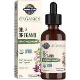 Garden of Life Organics Oil of Oregano Seasonal Drops, 1 Fl oz | Immune Support with Concentrated Oregano &amp; Extra Virgin Olive Oil, Plant Based Supplememt, Non-GMO, Gluten-Free, Alcohol-Free