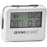Gymboss Interval Timer and Stopwatch - White/Gray Gloss