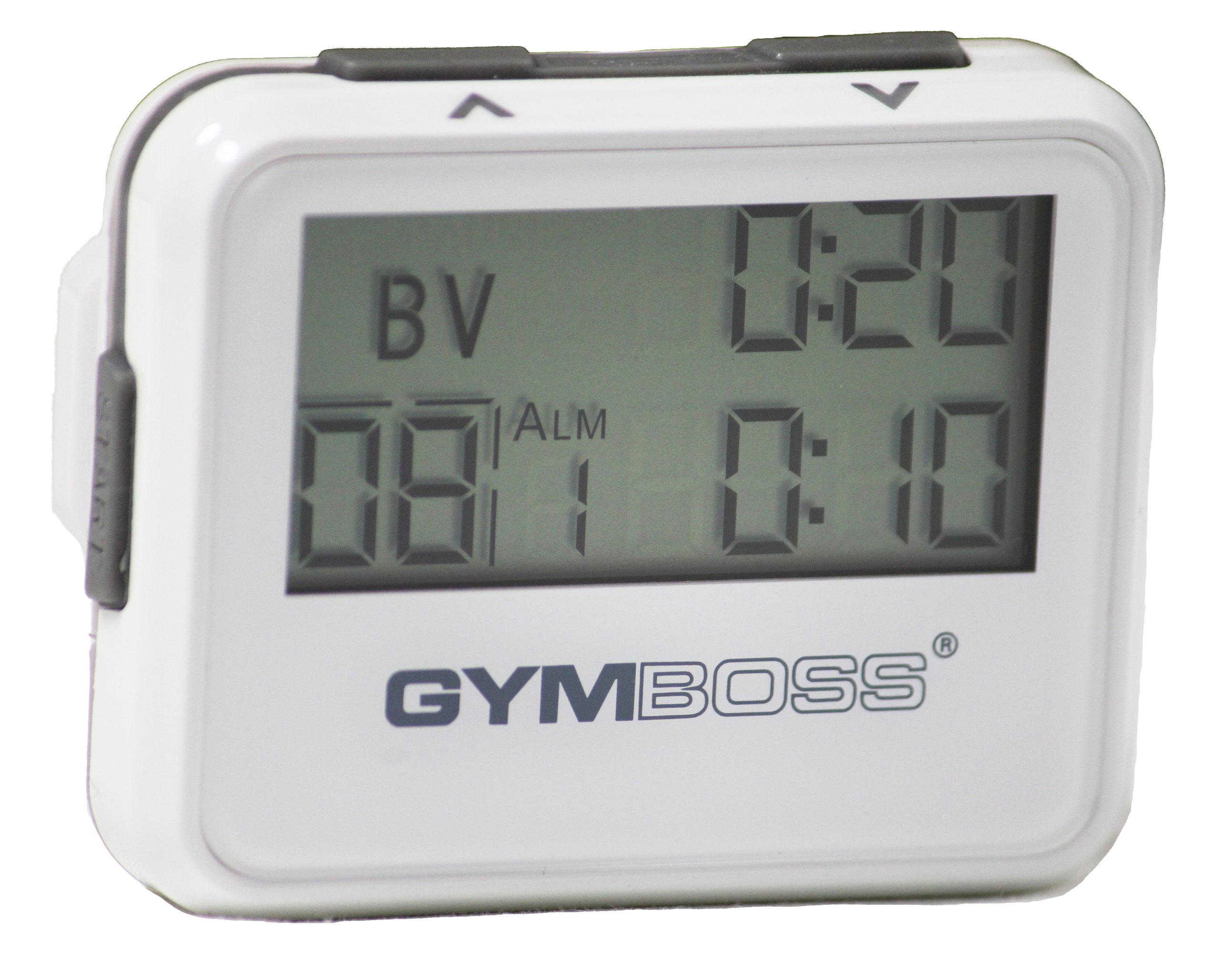 Gymboss Interval Timer and Stopwatch - WHITE/GRAY GLOSS