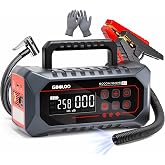 GOOLOO A7 Jump Starter with Air Compressor - 6000A &amp; 160PSI Jump Box | 12V Supersafe Car Battery Booster Pack with Tire Inflator &amp; Air Pump(Inflate&amp; Deflate) - For All Gas &amp; 10L Diesel Engines