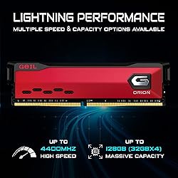 GeIL ORION DDR4 RAM, 16GB (8GBx2) 3200MHz 1.35V