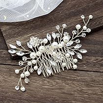Rain&Star Bridal Hair Clip Silver Bridal Hair Clips Crystal  display picture 1