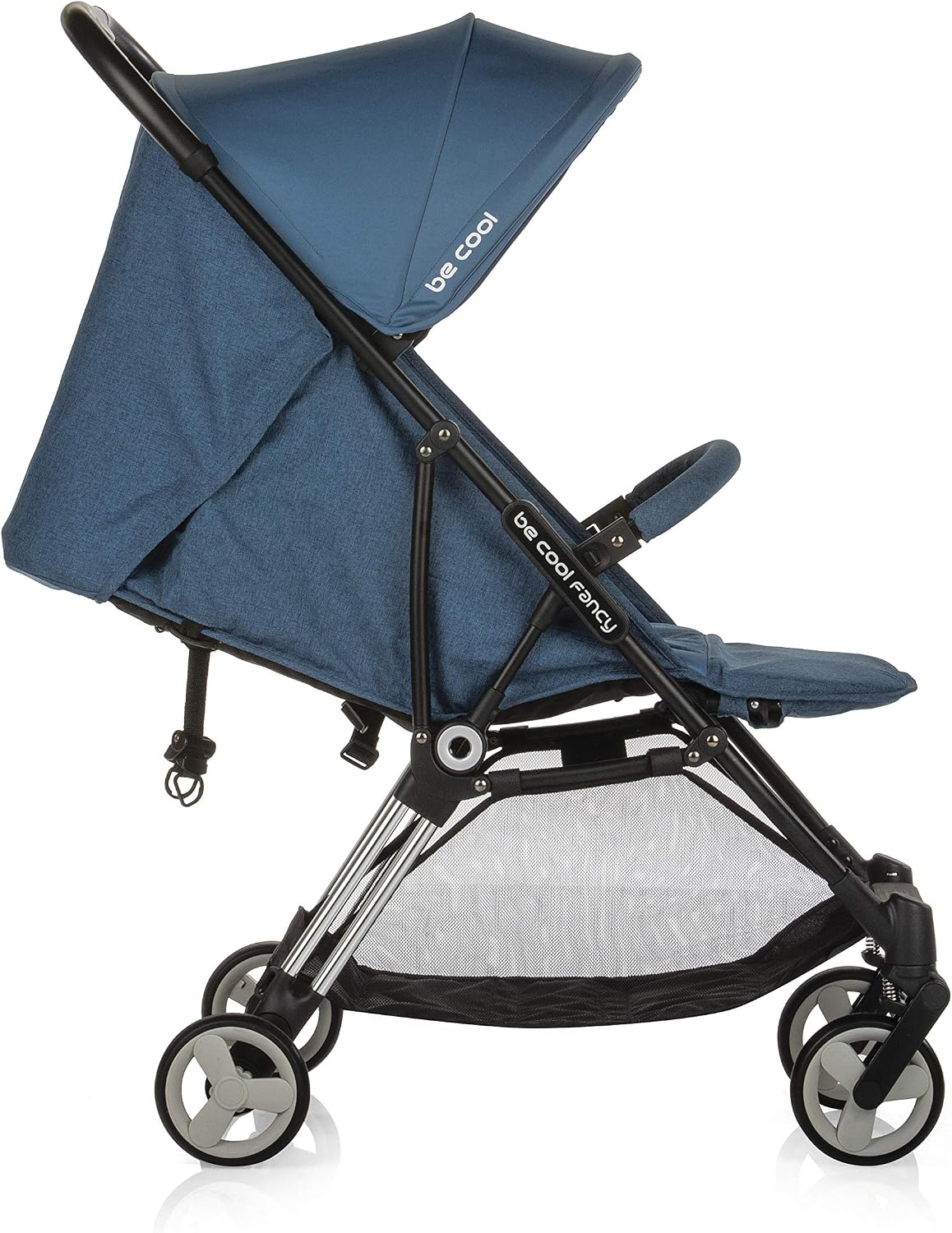 Be Cool Fancy Lightweight Pushchair 6 Months to 15 kg Semi-Automatic Folding Compact Suspension with 4 Wheels Rain Bubble 1 Unit 8033 Y44 Orange - Image 4