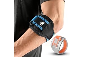 INDEEMAX Tennis Elbow Brace for Men Women for Tendonitis Relief Treatment,Golfers Elbow Brace with Gel Pad,Elbow Brace for Te