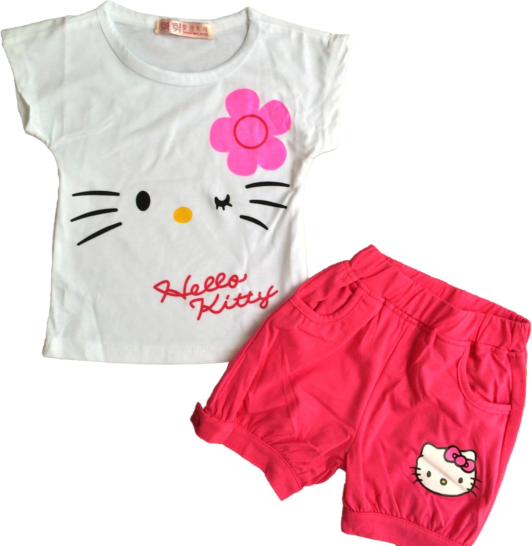 Winky Hello Kitty Shirt and Short Set