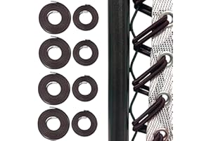 Ostlttyn Zero Gravity Chair Replacement Cord, 8 Pcs Durable Bungee Elastic Laces Replacement Cords for Zero Gravity Chair Lounge Chair Patio Recliner Lawn Chair Repair Kit, Brown