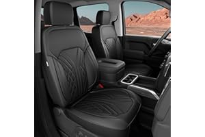 RIDEPOSH for Chevy Silverado GMC Sierra Waterproof Seat Covers, Crew Cab 1500 2019-2025, 2500HD 3500 HD 2020-2025, Pickup Pro