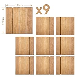 9 PCS WPC Teak Wood Decking Tiles