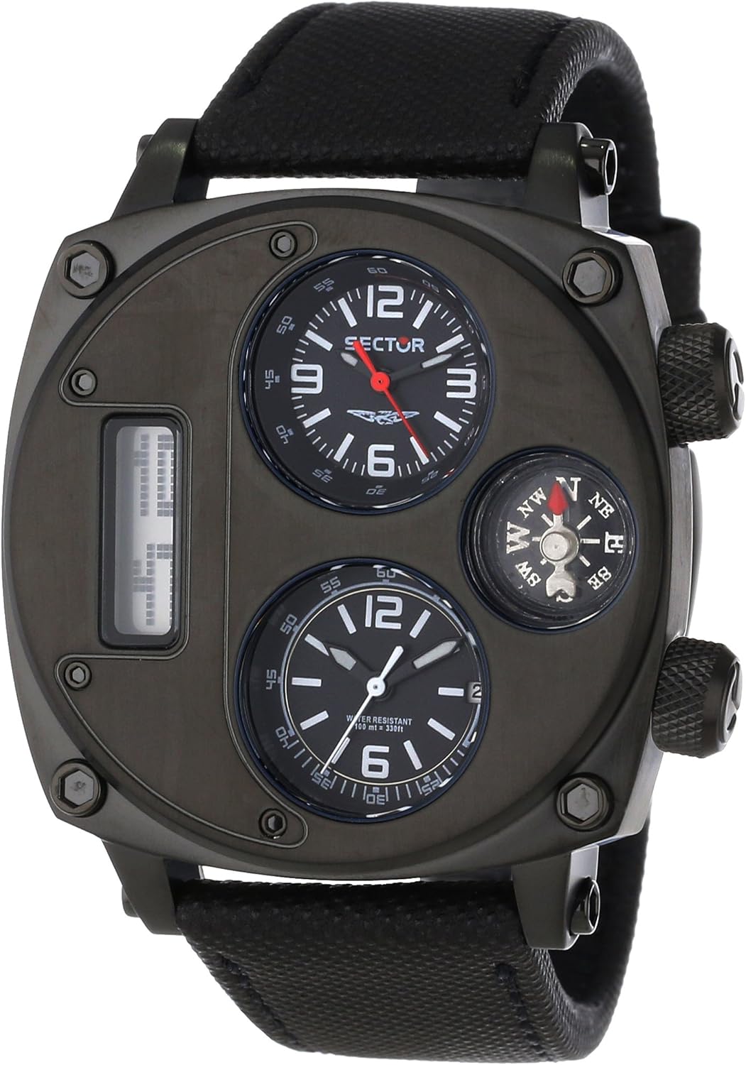 Sector Men's R3251207007 Mountain Compass Analog Stainless