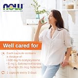 NOW NAC 600mg Capsules, 250 Count, Vegan, Gluten Free, Non GMO view 4