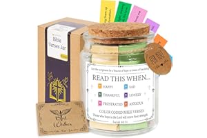 SOUTHLISA Bible Verse Jar, Mothers Day Gifts, Christian Gifts For Women, Birthday Gifts For Women, Bible Jar, Easter Basket Stuffers, Graduation Gifts For Her