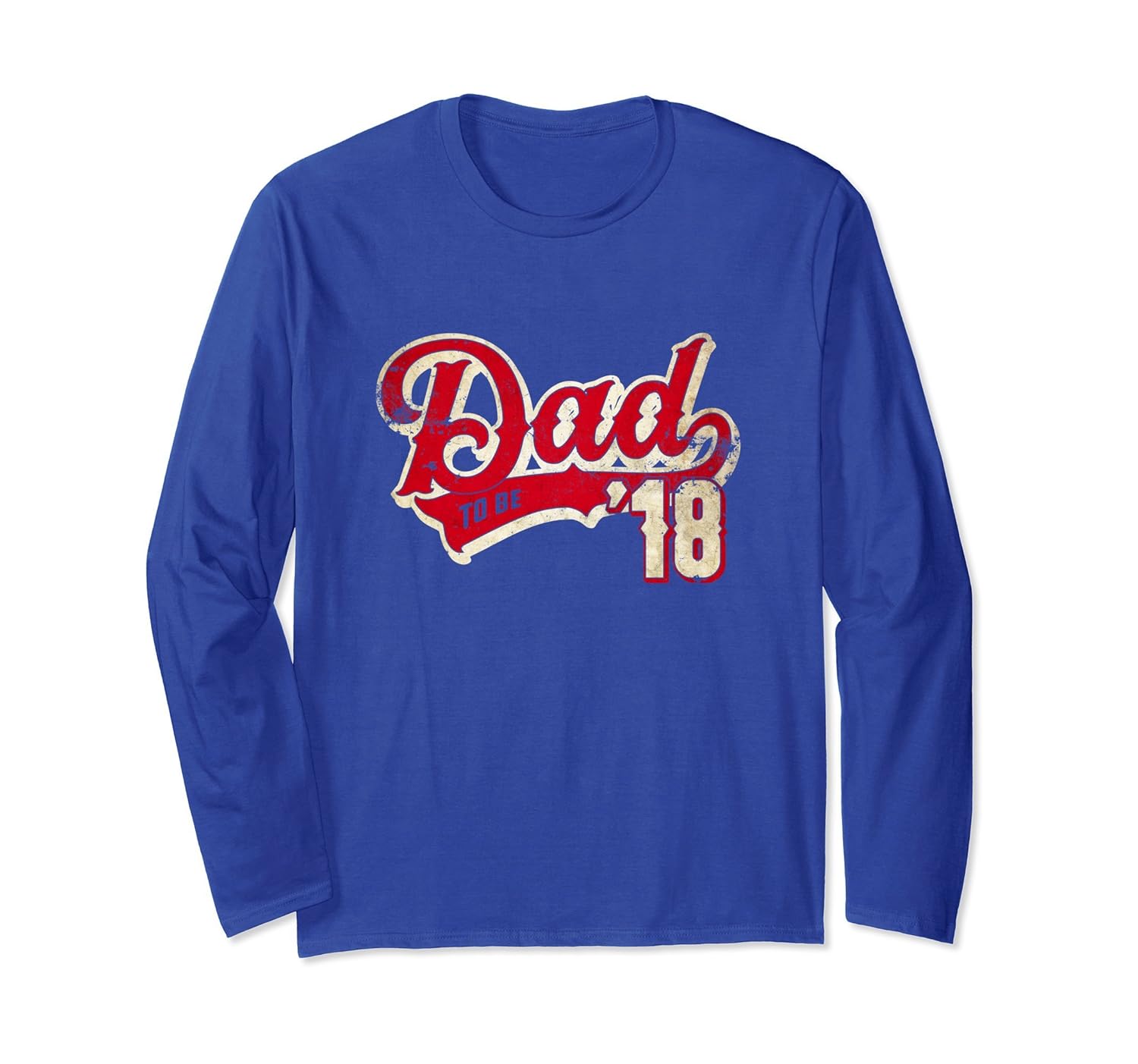 Mens Dad to be 2018 -Fathers Day Gift Long Sleeve -Daddy '18-anz