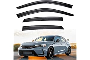 Vinomkii Window Visor Compatible with Honda Civic Sedan 2022 2023 2024(LX EX SI HPT Sport Touring) 4PCS Rain Guard Sun Shield Shade and Window Deflectors