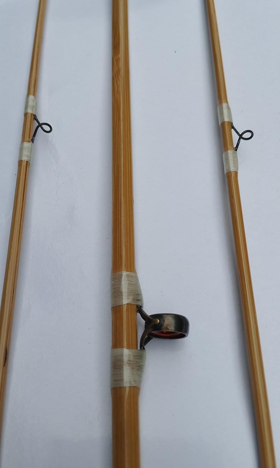 New Bamboo Fly Rod 7'6" 5, with Natural Silk Thread wrap