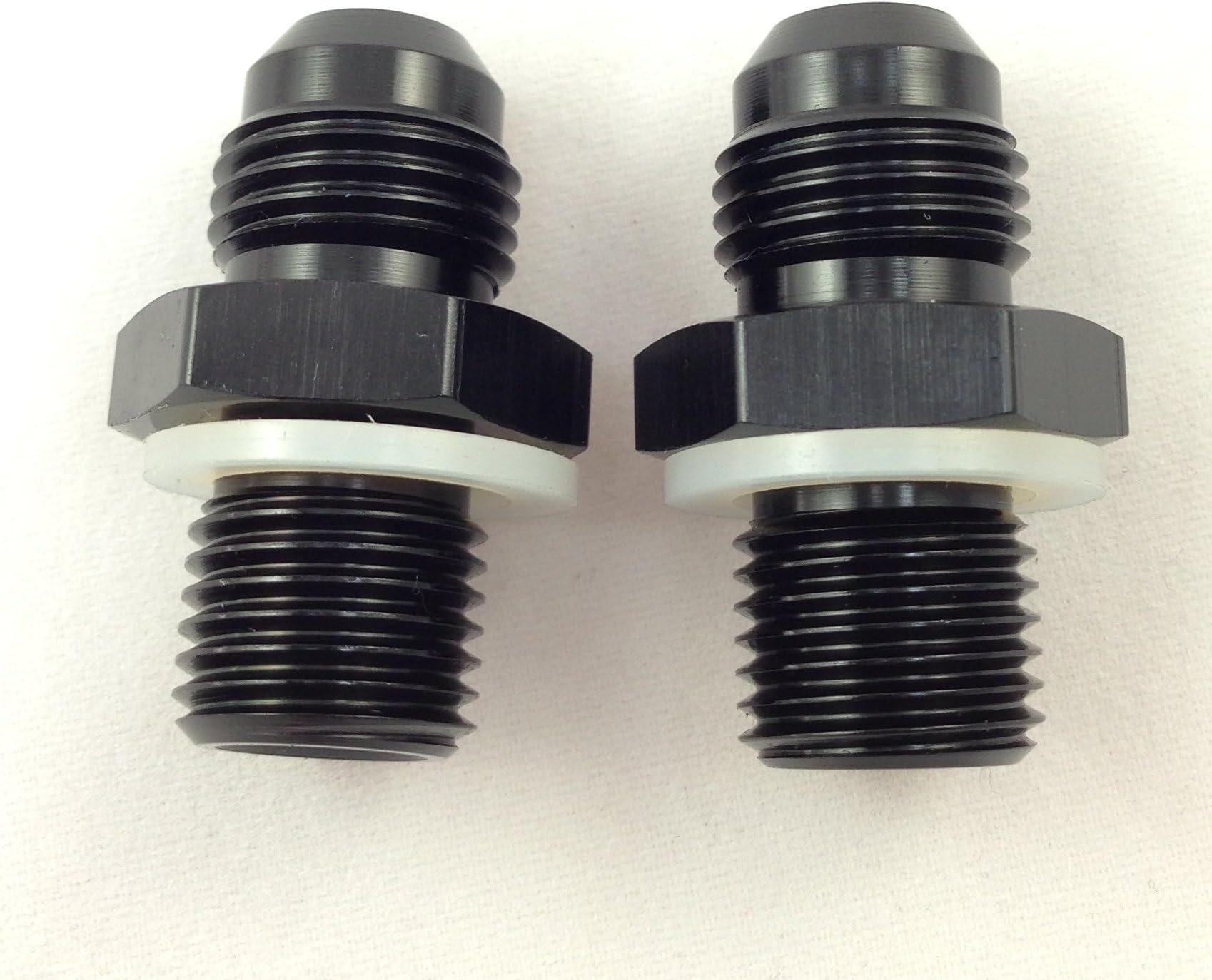 JMPF Black -6 an to 1/4nps Transmission Fittings Gm Turbo 350 400 4l60e 700r