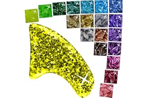 zetpo Glitter Cat Nail Caps | Cat Claw Covers | with Adhesives and Applicators (16x Glitter | 160 pcs, XS)