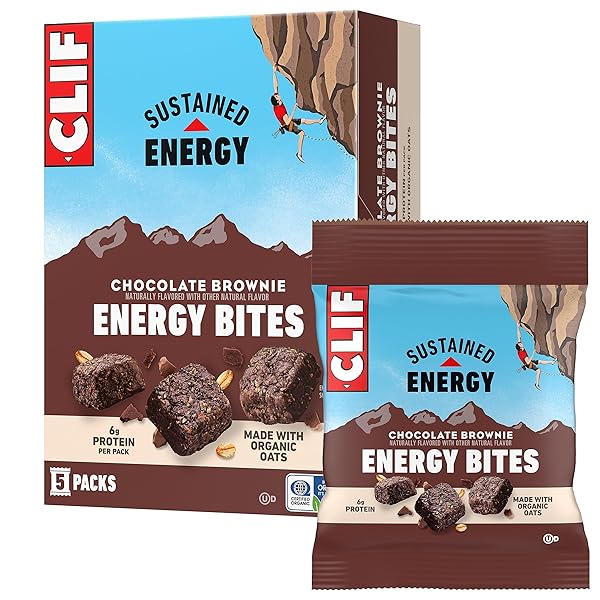 CLIF BAR ENERGY BITES – CHOCOLATE BROWNIE –...