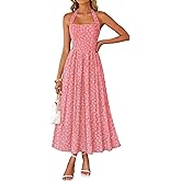 ZESICA Women's Summer Sleeveless Floral Maxi Dresses 2026 Halter Neck Wedding Guest Cocktail Party Flowy A Line Long Dress