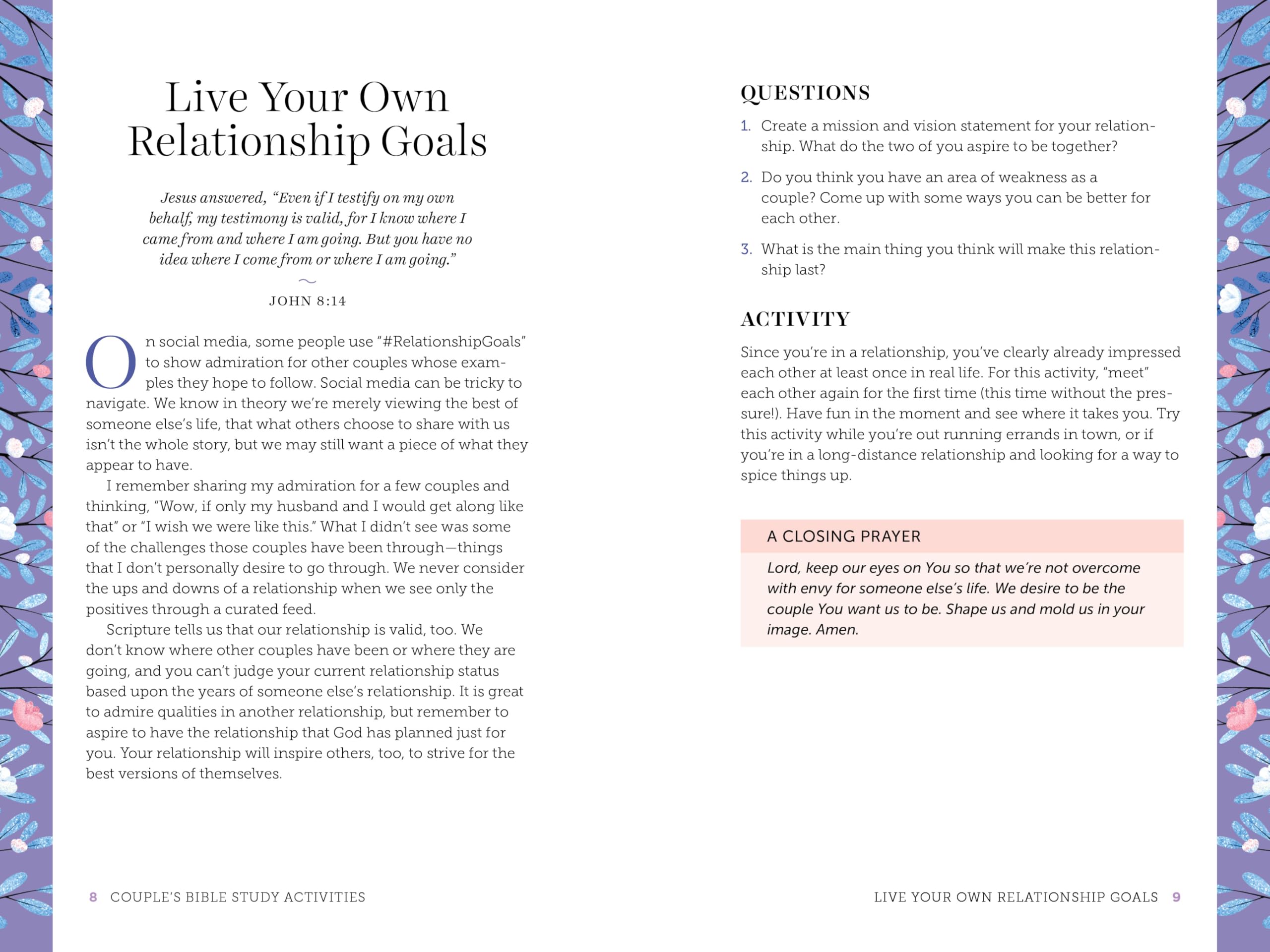 Couple's Bible Study Activities: 70 Engaging Activities to Connect With Your Faith and Each Other