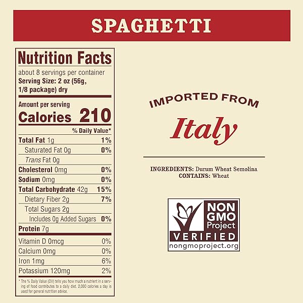 RAO’S HOMEMADE SPAGHETTI PASTA, 16OZ, TRADITIONALLY CRAFTED, PREMIUM QUALITY, FROM DURUM SEMOLINA FLOUR, TRADITIONAL BRONZE DIE CUT, IMPORTED FROM ITALY