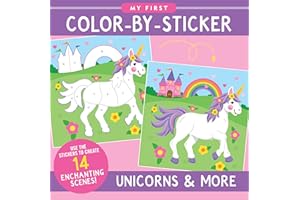 My First Color-by-Sticker Unicorns & More