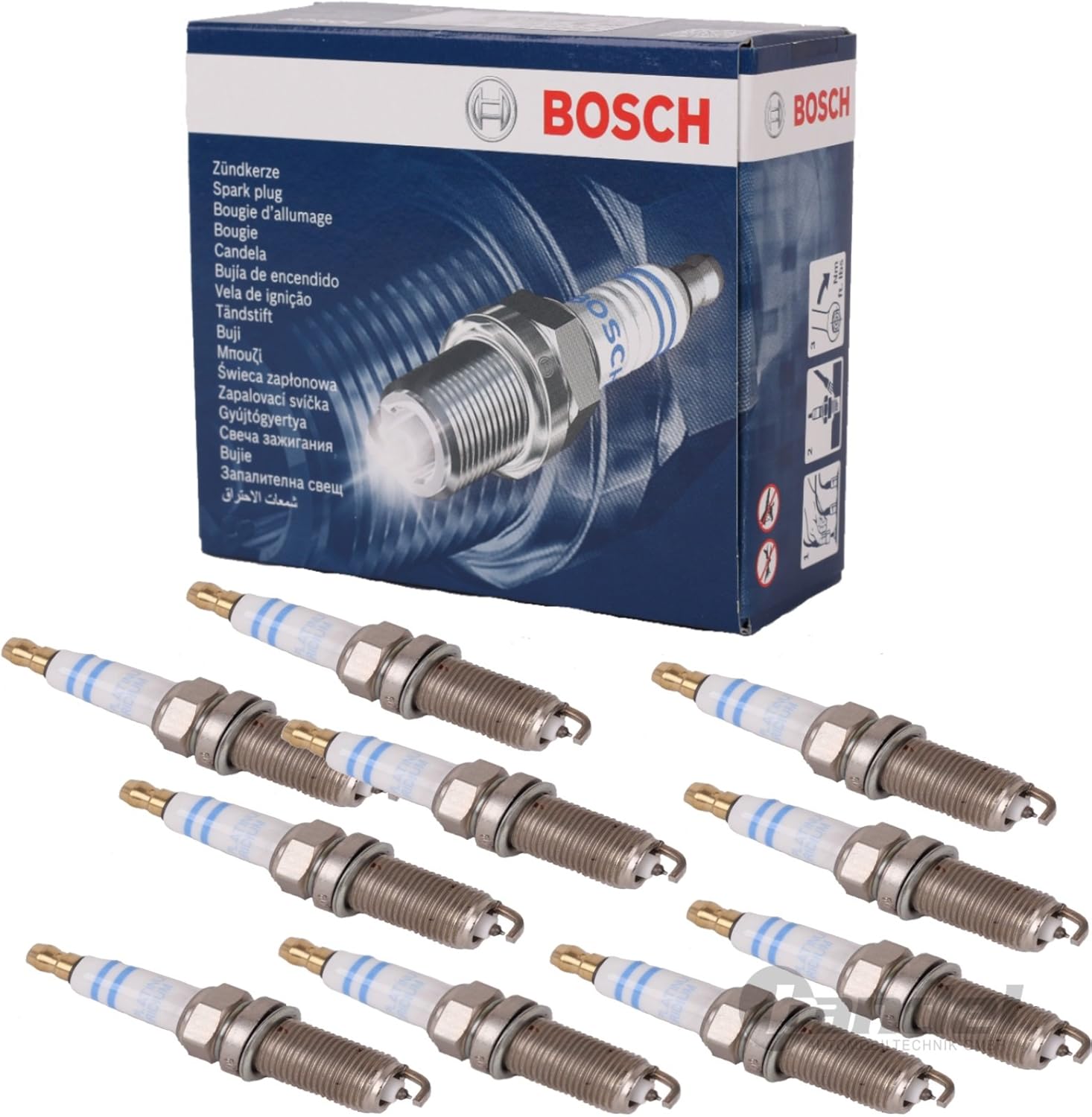 Bosch Zündkerzen Set FLR8LDCU - 4er Pack Für Perfekte Zündleistung