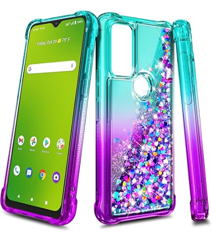 FANUBA for AT&T Radiant Max/Cricket Ovation Wallet Phone Case, PU Le