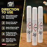 SOL 24pk Single Use Super Glue 1.5g Fast Bond Plastic Metal Leather Ceramic view 3
