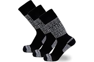 Pure Athlete Kids Alpaca Wool Ski Socks - Warm Wool Ski Sock for Boys, Girls - Skiing, Snowboarding