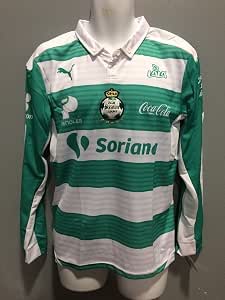 Santos Laguna Home para hombre de manga larga Home Authentic Jersey Blanco  y Verde Liga MX Pumas América Chivas : Deportes y Actividades al Aire Libre  - Amazon.com