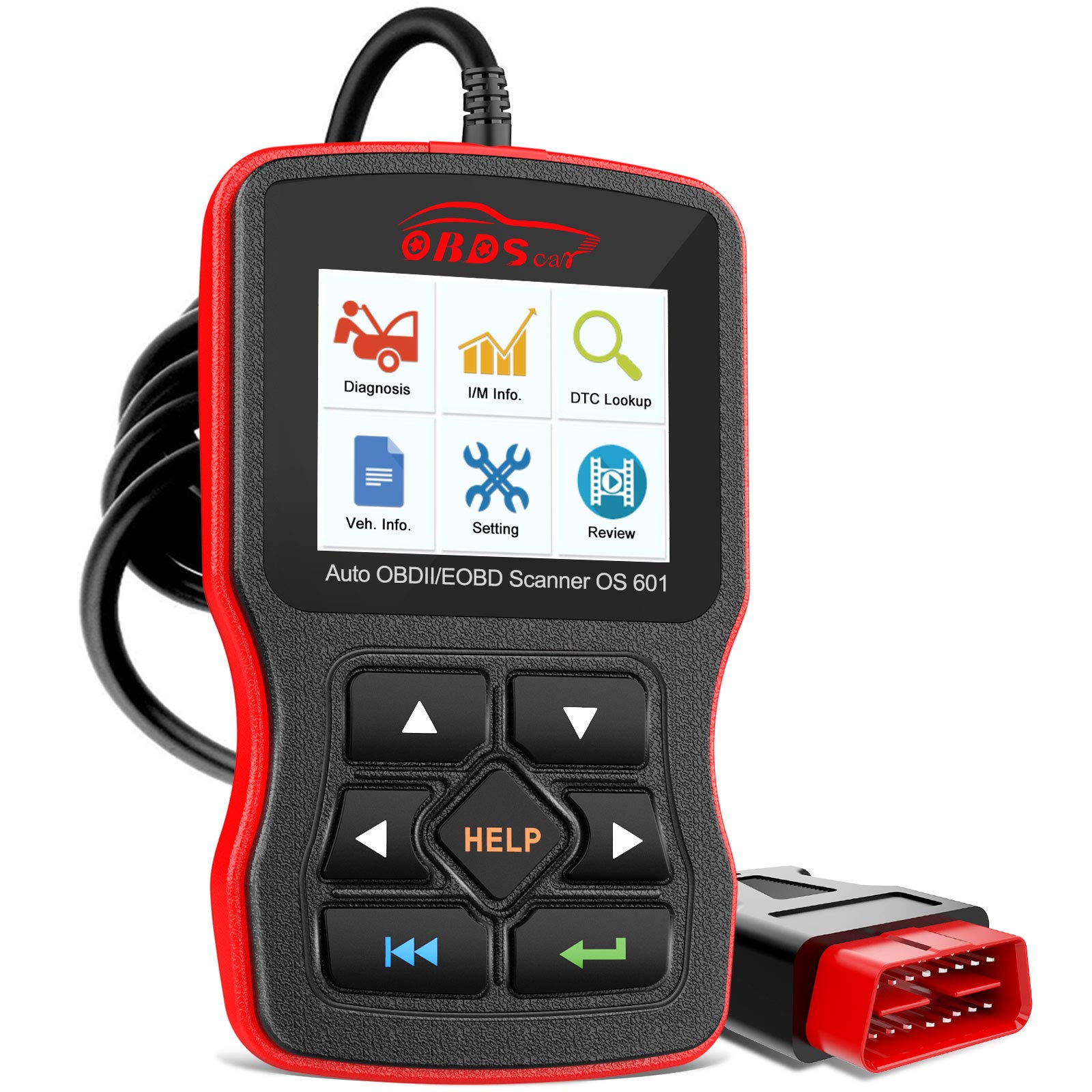 OBDScar OS601 OBD2 Code Reader Universal Automotive Engine Fault OBDII Scanner EOBD OBD-II Diagnostic Scan Tool [2022 Version]