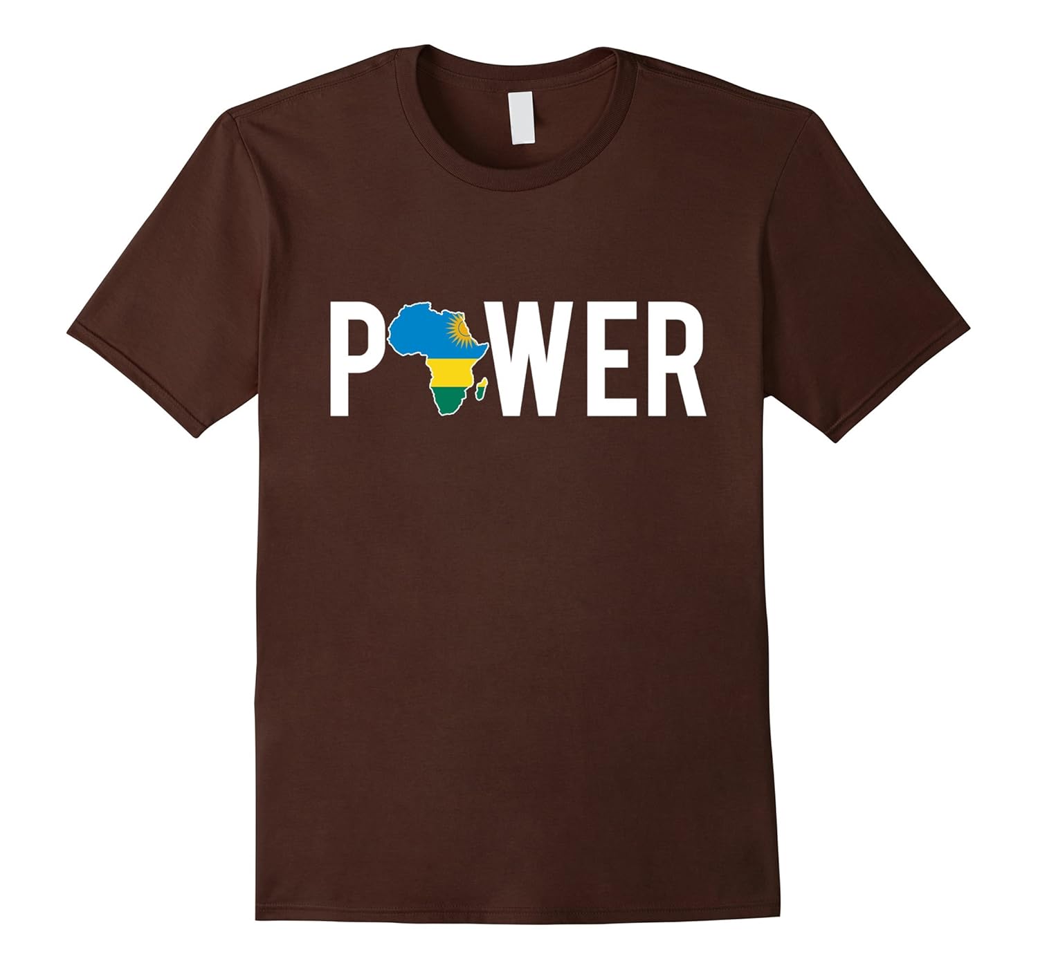 Africa Black African Power Rwanda Map T-Shirt-anz