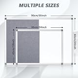 MAKELLO Combination Felt Magnetic Notice Board 60x45cm Aluminum Frame Office view 2