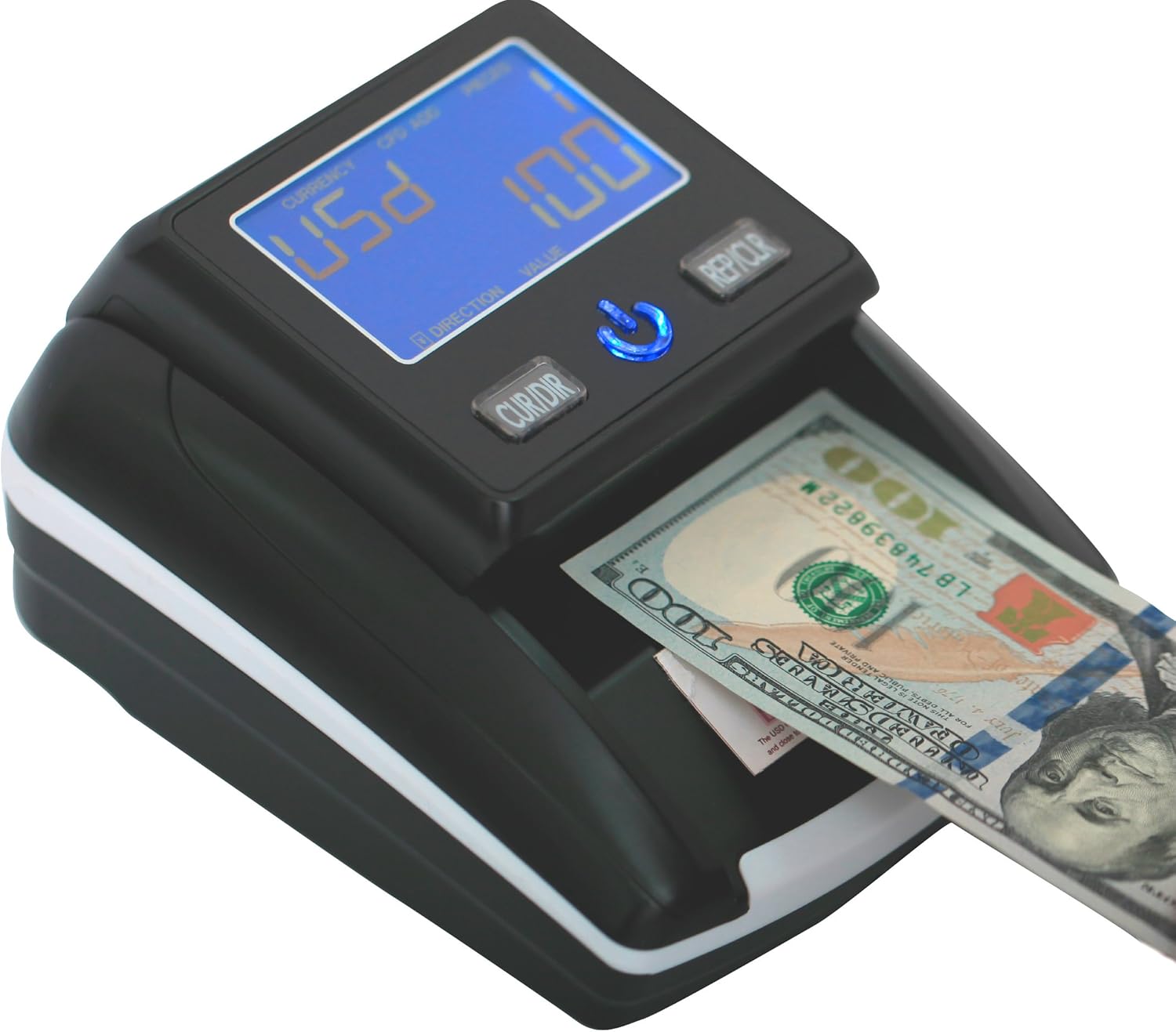 Portable 4 Way Insertion Counterfeit Bill Detector&Counter : Office Products