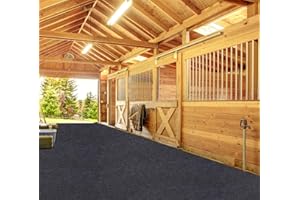 Meitola Horse/Stable Mats - Duty Stall Mats - for Floor Surface/Absorbent mat Lightweight Washable Floor Mat，Back Non-Slip，Keeps Stable Floors Clean and Dry Over time (8' x 8')