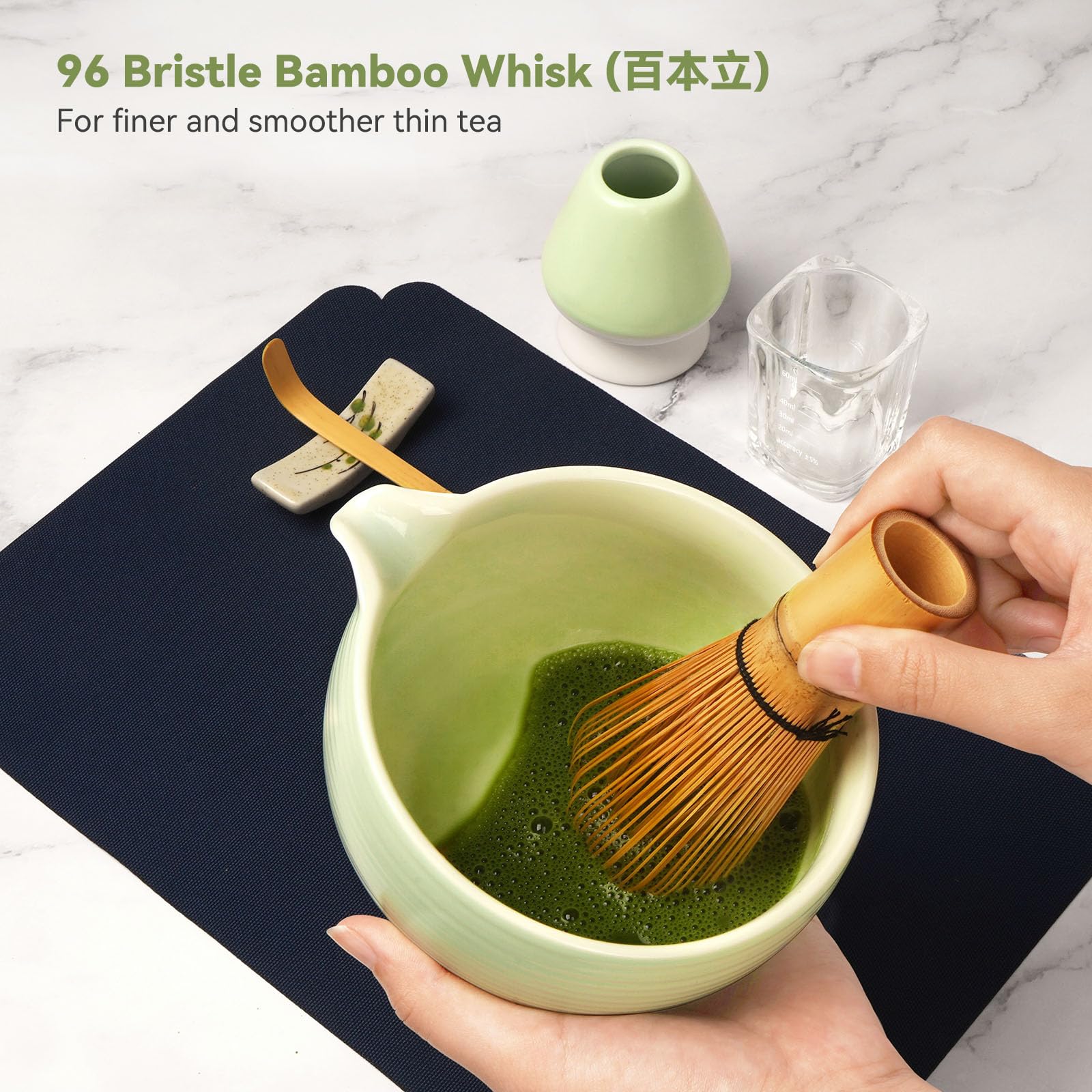 7-Piece Black Matcha Whisk Set – Complete Japanese Tea Ceremony Kit With Bowl, Whisk, Sifter & More - View #2