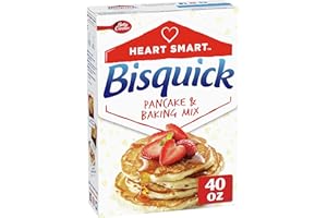 Betty Crocker Bisquick Pancake and Baking Mix, Low Fat, Cholesterol Free, Heart Smart, 40 oz