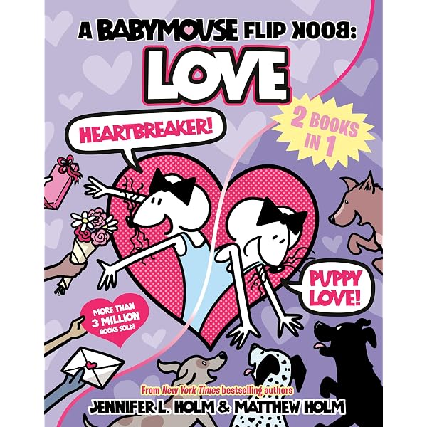 Amazon.com: A Babymouse Flip Book: LOVE (Heartbreaker + Puppy Love