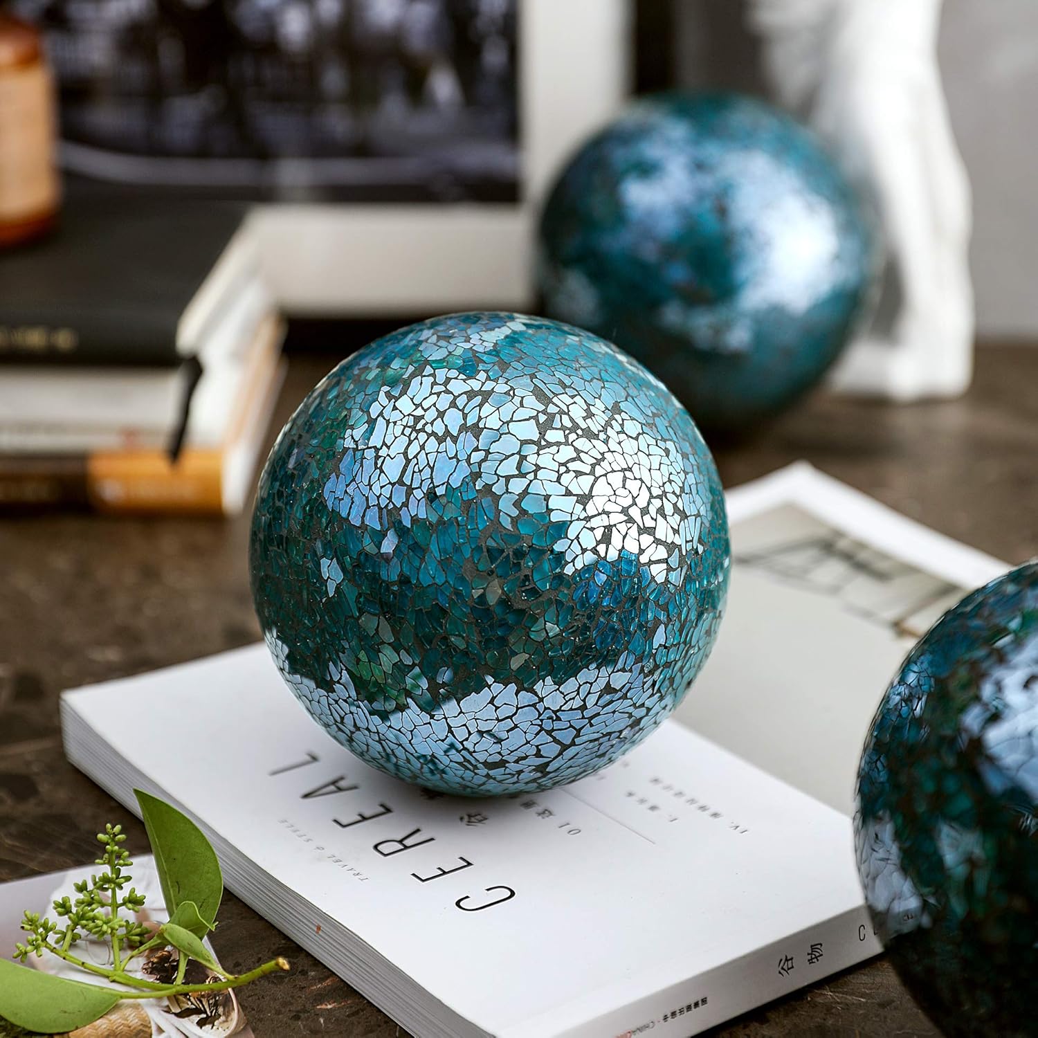Decorative Accessories Turquoise Whole Housewares Decorative Balls Set