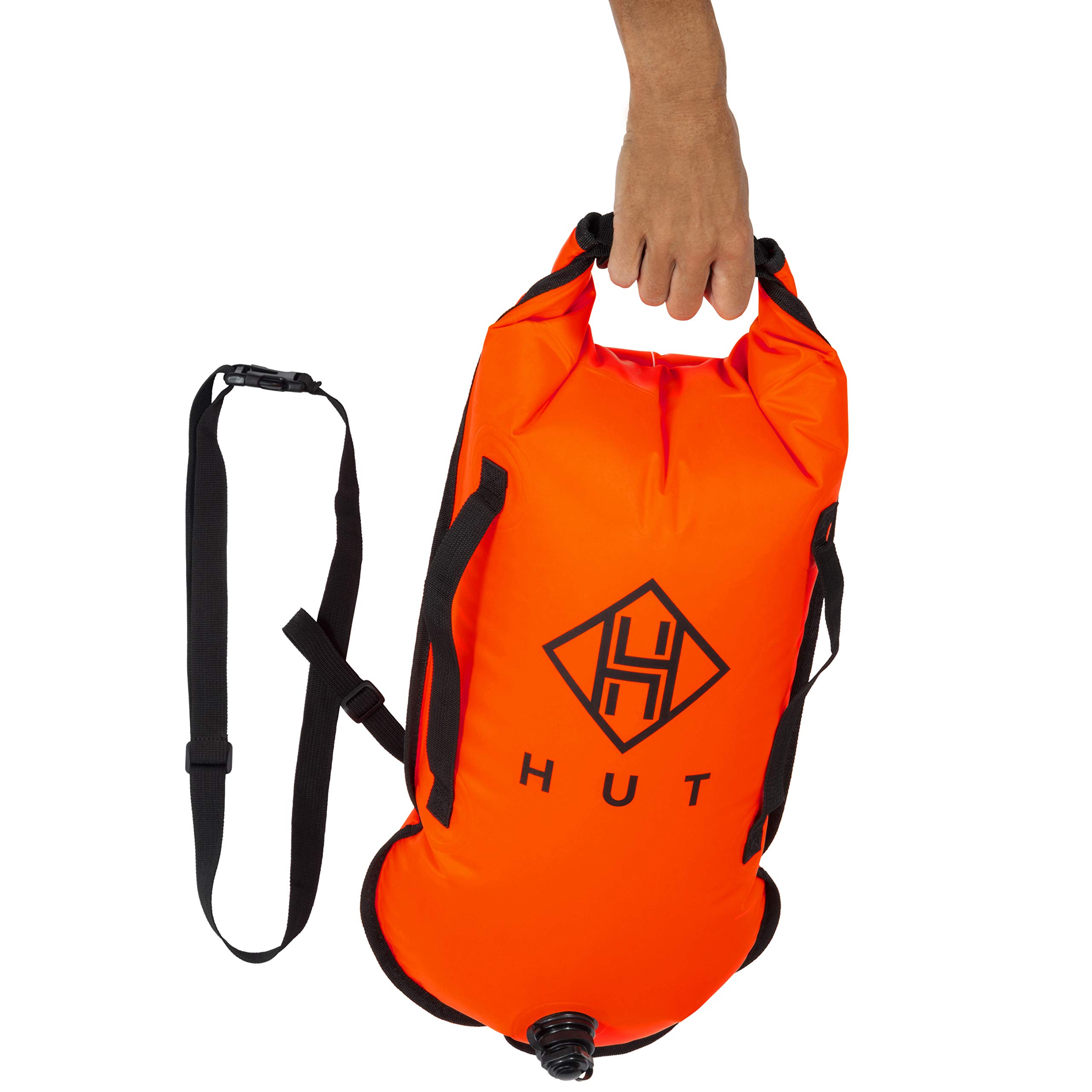 Buy HUT Swim Buoy Dry Bag Swimming Safety Tow Float and Watertight