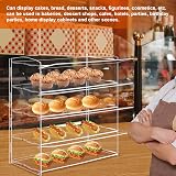 4-Tier Acrylic Pastry Display Cabinet 20x9.4x19.7 in view 5